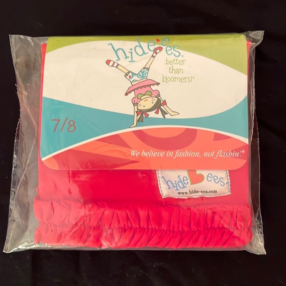 Hide-ees Bright Red Ruffle Bloomer Shorts NEW